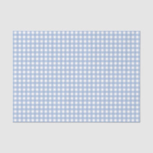 Klassisches Blau Gingham Karo  Seidenpapier