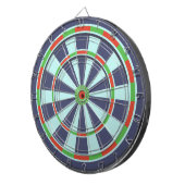 Klassisches Blau Grün Rot Dartscheibe (Vorderseite rechts)