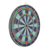 Klassisches Blau Grün Rot Dartscheibe (Vorderseite Links)
