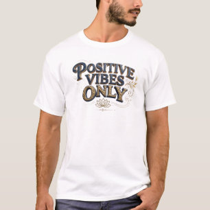 Klassisches Blau NUR POSITIVE SCHWINGUNGEN Individ T-Shirt