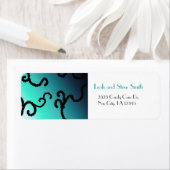 Klassisches Blau- und Schwarz-Perlen-Design (Insitu)