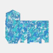 Klassisches Blau und Türkisfarben Geschenkschachtel (Ungefaltet)