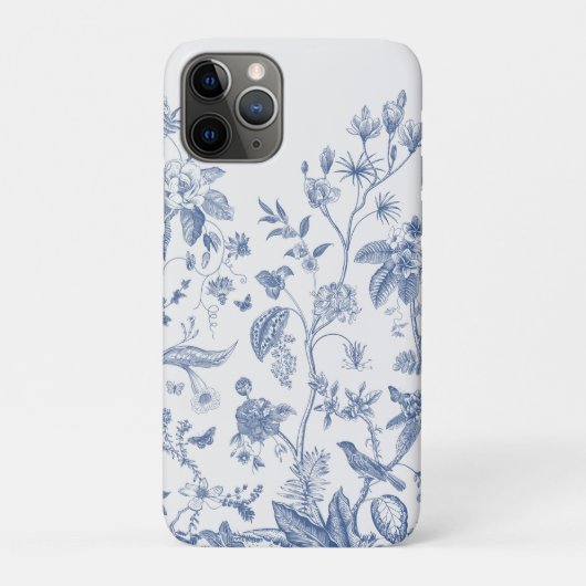 Klassisches Blau und Weiß Chinoiserie Case-Mate iPhone Hülle (Rückseite)