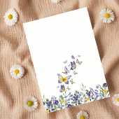 Klassisches Blau Unser kleines Wildblümchen 1. Geb Einladung