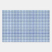 Klassisches Blau-Weiß-Gingham-Karo Geschenkpapier Set (Vorderseite 3)