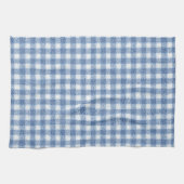Klassisches Blau-Weiß-Gingham-Karo Geschirrtuch (Horizontal)