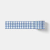 Klassisches Blau-Weiß-Gingham-Karo Ripsband (Vorderseite)