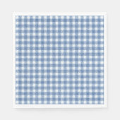 Klassisches Blau-Weiß-Gingham-Karo Serviette (Vorderseite)