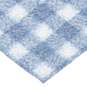 Klassisches Blau-Weiß-Gingham-Karo Tischdecke (Schrägansicht)