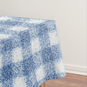 Klassisches Blau-Weiß-Gingham-Karo Tischdecke (Beispiel)