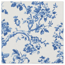 Klassisches blaues Blumen-Toile-Muster