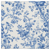Klassisches blaues Blumen-Toile-Muster Stoff (Muster)