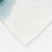 Klassisches Blaues Chinoiserie Malerei Fleecedecke (Ecke)