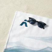 Klassisches Blaues Chinoiserie Malerei Strandtuch (Beispiel)