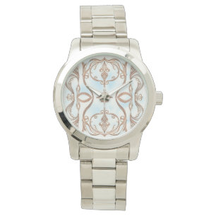 Klassisches Blaues Design Kunst, Frauen eWatch Uhr
