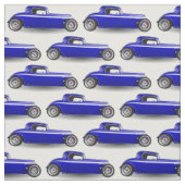 Klassisches blaues frisiertes Auto Stoff (Muster)