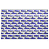 Klassisches blaues frisiertes Auto Stoff (Fat Quarter (45,7 x 55,9 cm))
