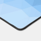 Klassisches Blaues geometrisches Omermuster Monogr Schreibtischunterlage (Ecke)