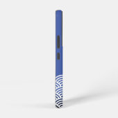 Klassisches blaues japanisches Wellenmuster mit Ih Samsung Galaxy Hülle (Rechte Seite)