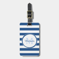 Klassisches blaues Monogramm-Dressy klumpige