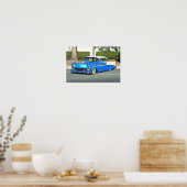 Klassisches Blaues Pkw-Poster Poster (Küche)