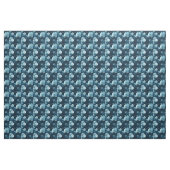 Klassisches blaues Rosen-Muster Stoff (Yard (91,4 cm))