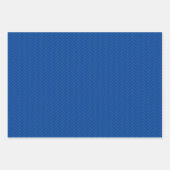 Klassisches Blaugraues Herringbone-Muster Geschenkpapier Set (Vorderseite 3)