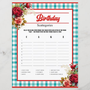 Klassisches Blue Birthday Party-Spiel