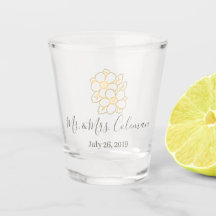 Klassisches Blumen - kundenspezifische Schnapsglas