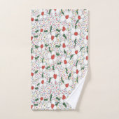 Klassisches Blumenmuster-Badetuch-Set Badhandtuch Set (Handtuch)
