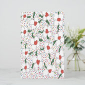 Klassisches Blumenmuster Briefpapier (Stehend Vorderseite)