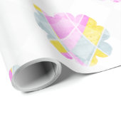 Klassisches Blumenmuster Geschenkpapier (Rolleneckpunkt)