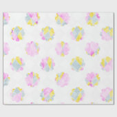 Klassisches Blumenmuster Geschenkpapier (Flach)