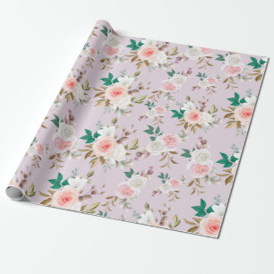 Klassisches Blumenmuster Geschenkpapier
