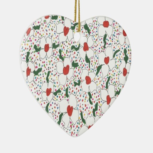 Klassisches Blumenmuster Keramik Ornament (Rechts)