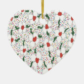 Klassisches Blumenmuster Keramik Ornament (Vorne)