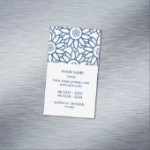 Klassisches Blumenmuster Magnetische Visitenkarte (Beispiel)