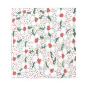 Klassisches Blumenmuster Notizblock (Vorderseite)