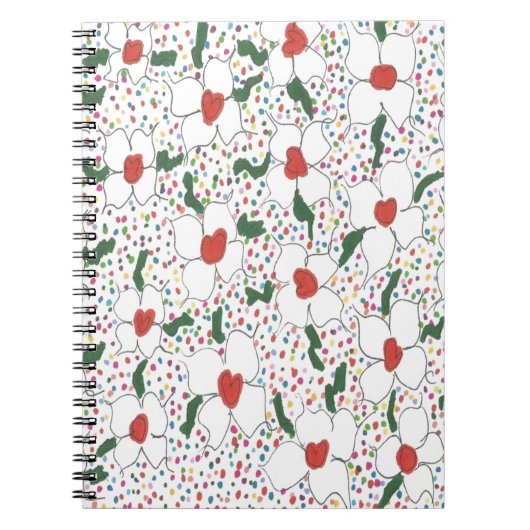 Klassisches Blumenmuster Notizblock (Vorderseite)