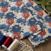 Klassisches Blumenmuster Stoff