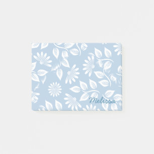 Klassisches Blumenmuster - Wählen Sie Ihre Farbe! Post-it Klebezettel