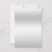 Klassisches Blumenspiel, Gerahmte Hochzeitmenü-UAW RSVP Karte (Rückseite)