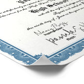 Klassisches Border High School Diploma Poster (Ecke)