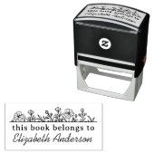 Klassisches botanisches Buchzeichen für Blumenschr Permastempel (Beispiel)