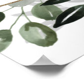 Klassisches botanisches Design Poster (Ecke)