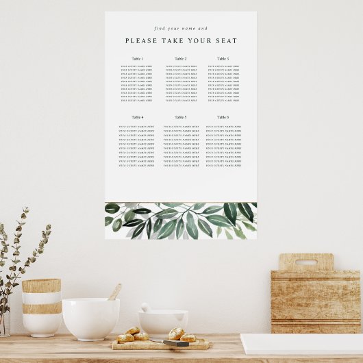 Klassisches botanisches Design Poster (Küche)