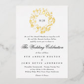 Klassisches Botanisches Foto Folieneinladung (Vorderseite)