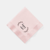 Klassisches botanisches glückliches Ostern Serviette (Ecke)