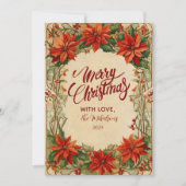 Klassisches botanisches Weihnachten (Vorderseite)