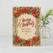 Klassisches botanisches Weihnachten (Stehend Vorderseite)